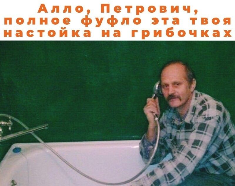Алло Петрович полное фуфло эта твоя настойка на грибочках