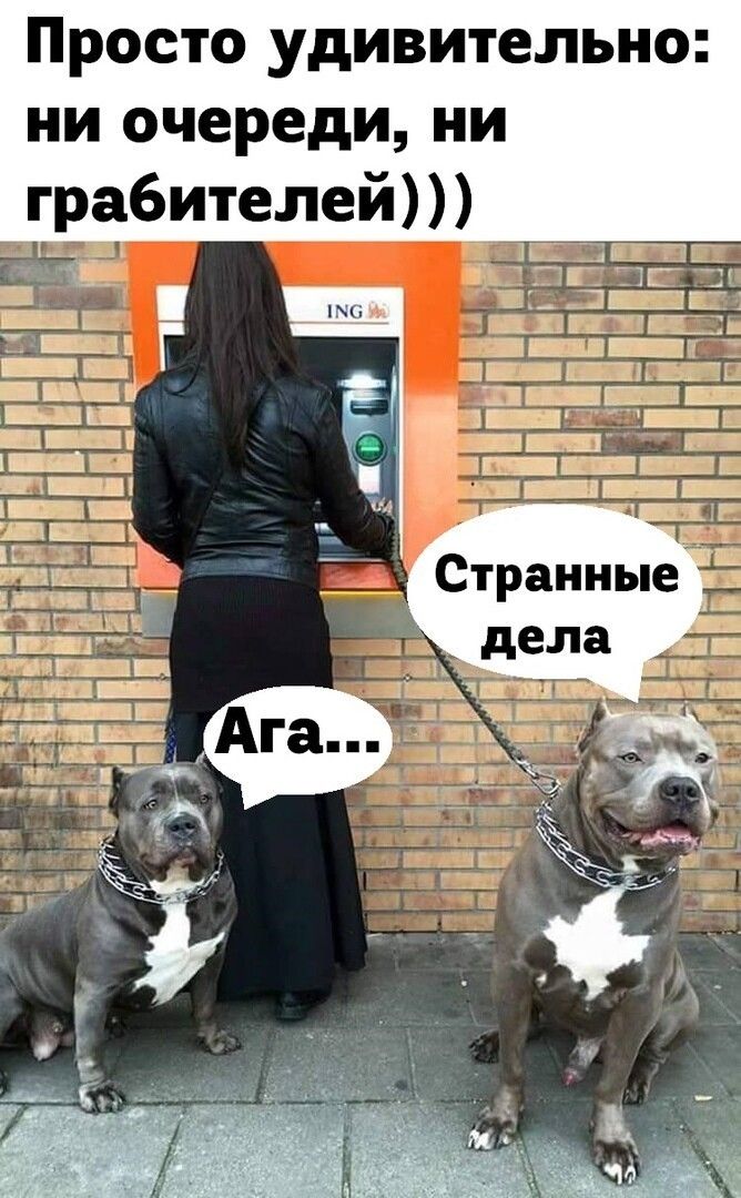 Просто удивительно ни очереди ни грабителей Странные дела