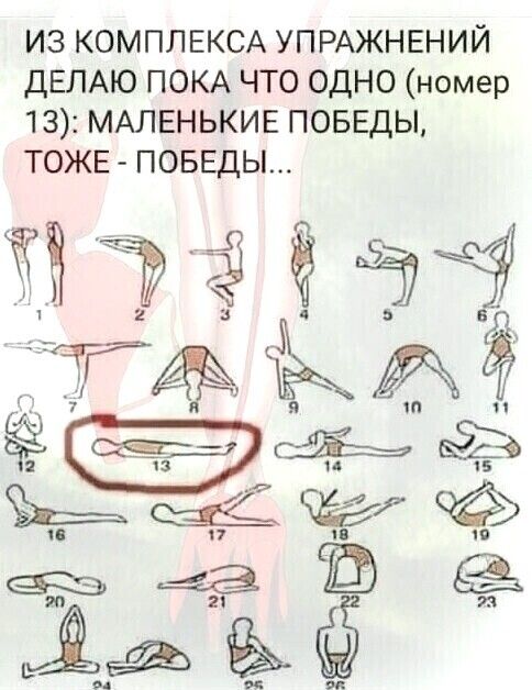 ИЗ КОМПЛЕКСА УПРАЖНЕНИЙ ДЕЛАЮ ПОКА ЧТО ОДНО номер 13 МАЛЕНЬКИЕ ПОБЕДЫ ТОЖЕ ПОБЕДЫ