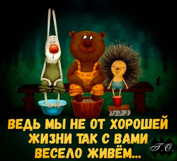 ВЕДЬ МЫ НЕ ОТ ХОРОШЕИ ЖИЗНИ ПК ВАМИ ВЕСЕАО ЖИВЕМ
