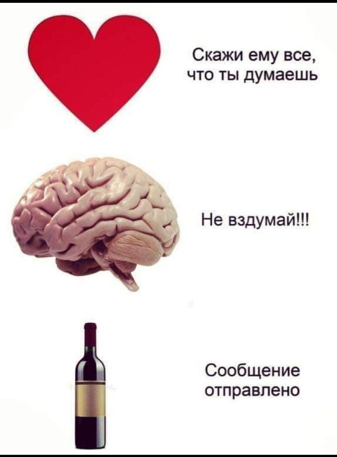 Скажи ему все что ты думаешь Не вздумай Сообщение отправлено