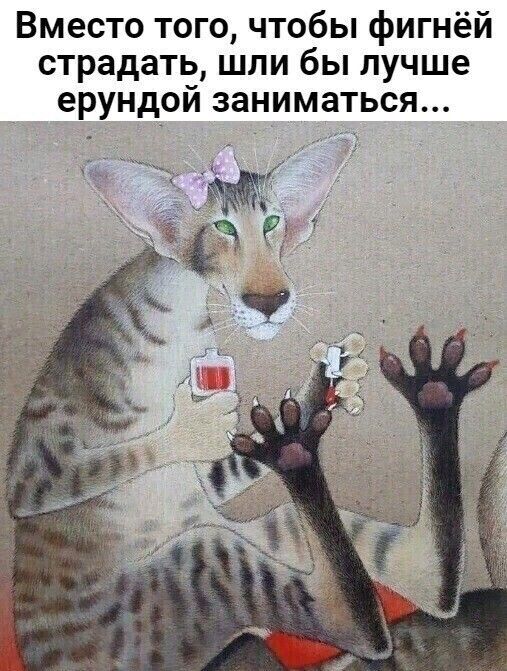 Вместо того чтобы фигнёй страдать шли бы лучше ерундой заниматься