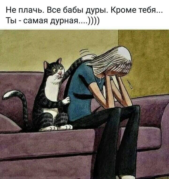Не плачь Все бабы дуры Кроме тебя Ты самая дурная