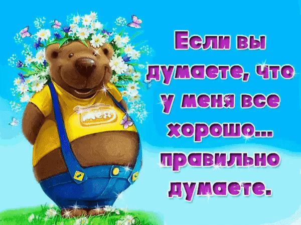 у меня все хорошо правильно думаете