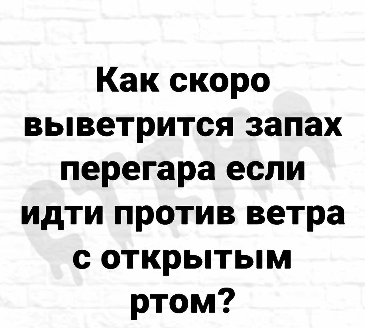 Как скоро выветрится запах перегара если идти против ветра с открытым ртом