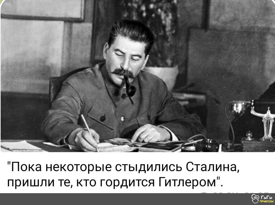 Пока некоторые стыдились Сталина пришли те кто гордится Гитлером