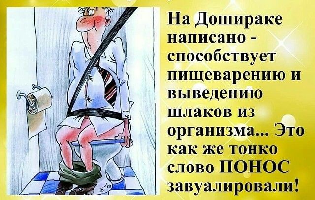 На Дошираке написано способствует пищеварению и выведению шлаков из организма Это как же тонко слово ПОНОС завуалировали