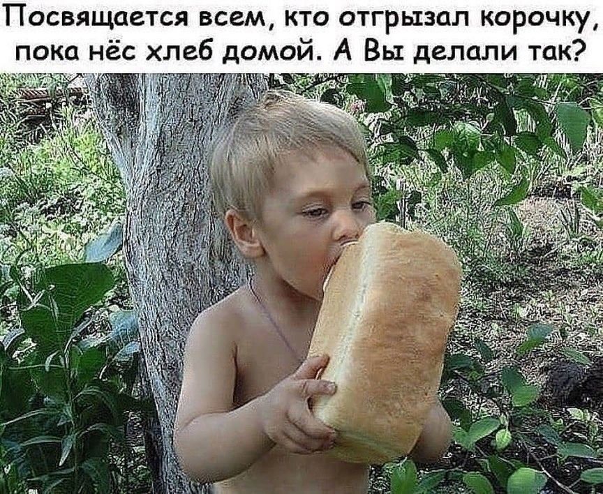 Посвящается всем кто отгрызал корочку пока нёс хлеб домой А Вы делали так у _д