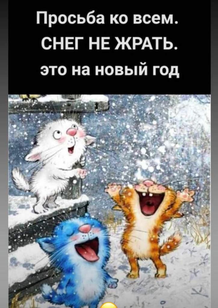 Просьба ко всем СНЕГ НЕ ЖРАТЬ это на новый год