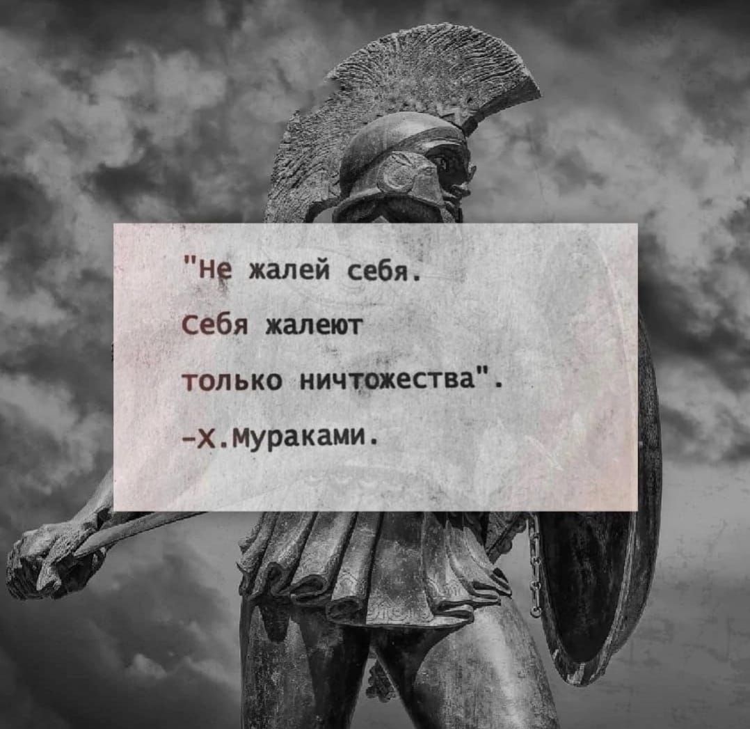 не жалей себя себя жалеют только ничтепп х Мураками