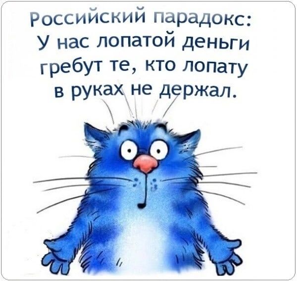 Российский парадокс У нас лопатой деньги гребут те кто лопату в рукахне держал