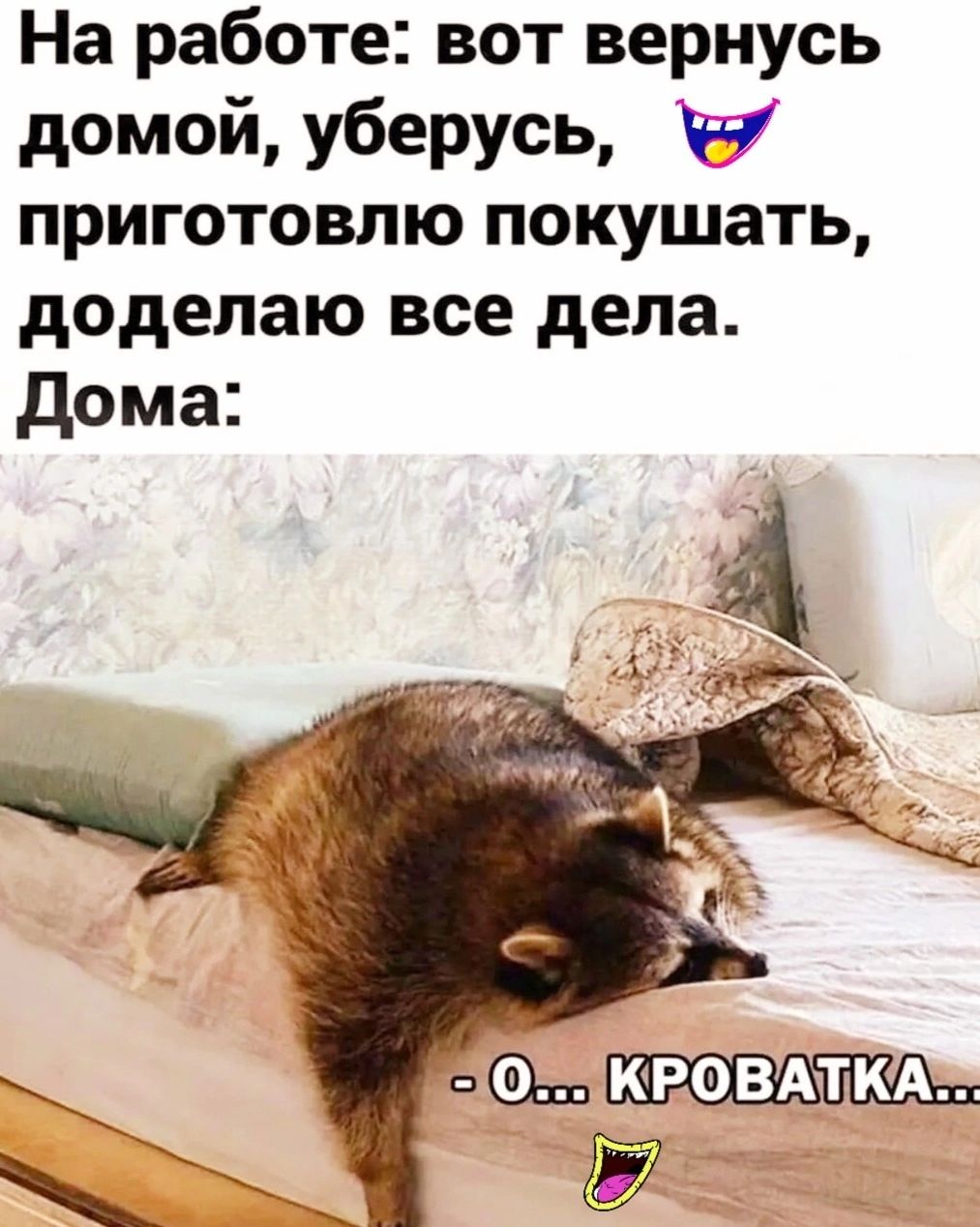На работе вот вернусь домой уберусь И приготовлю покушать доделаю все дела дома _ кровлих