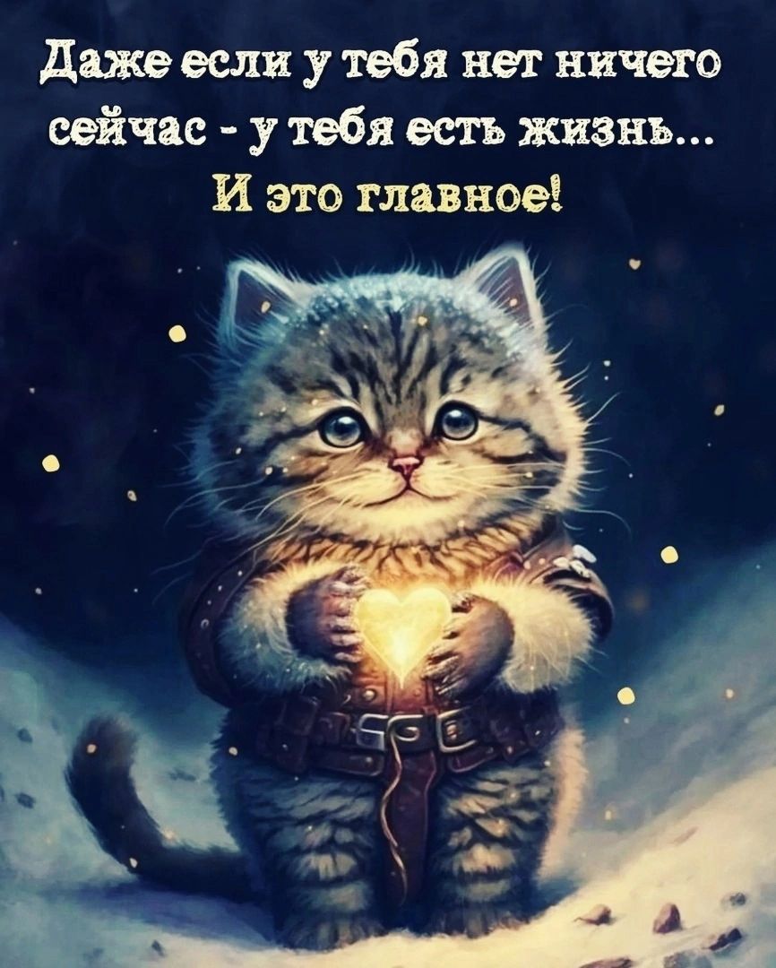 даже если у тебя нет ничего сейчас у тебя есть жизнь И это главное