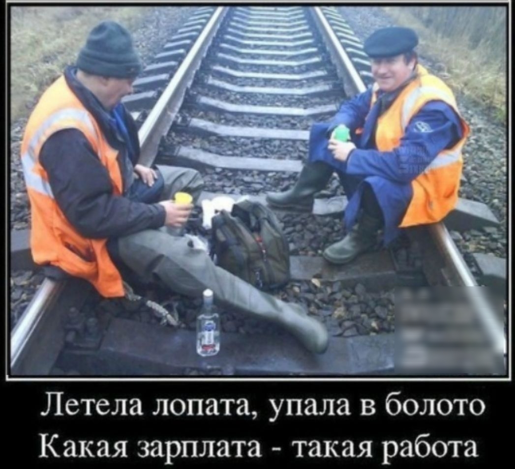 Летела лопата упала в болото Какая зарплата такая работа