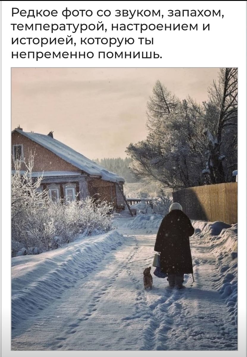 Редкое фото со звуком запахом температурой настроением и историей которую ты непременно помнишь