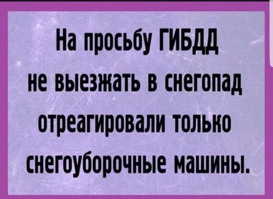 На просьбу ГИБДД не выезжать в снегопад отреагировали тольно снегоуборочные машины