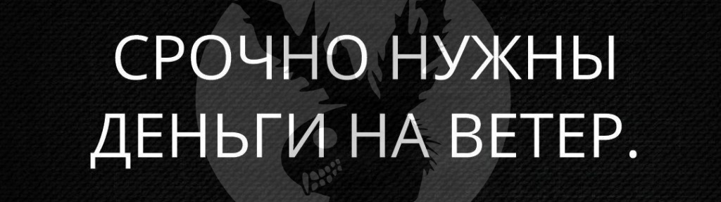 СРОЧНО НУЖНЫ ДЕНЬГИ НА ВЕТЕР