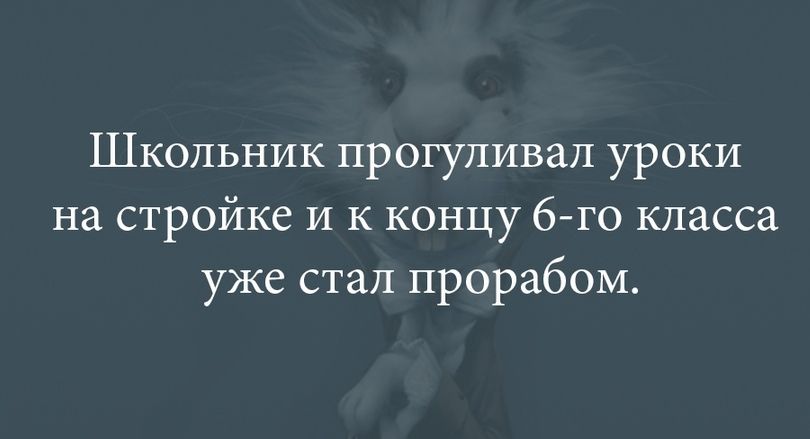 Школьник прогуливал уроки на стройке и к концу 6 го класса уже стал прорабом