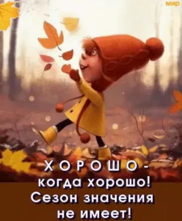 ь х 0 Р 0 Ш 0 когда хорошо Сезон значения не имеет