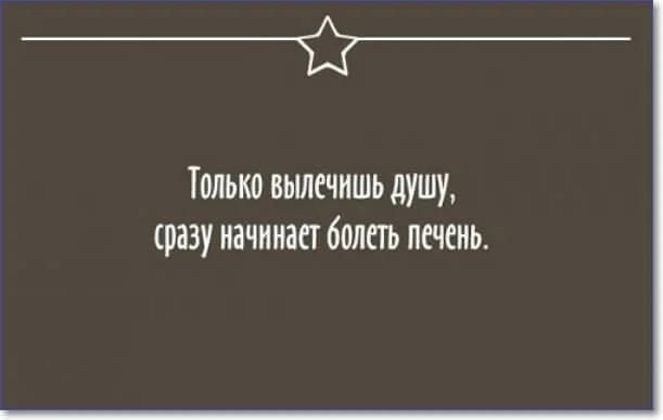 _т Только вылечишь душу сразу начинает болеть печень