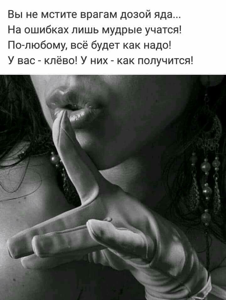 Вы не мстите врагам дозой яда На ошибках лишь мудрые учатся По любому всё будет как надо У вас клёво У них как получится