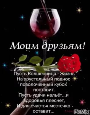 Моим друзьям пламенный кубои ПОСШПИТ Пу удачи иальегм вранья ппесиет и счастья местечко шипит