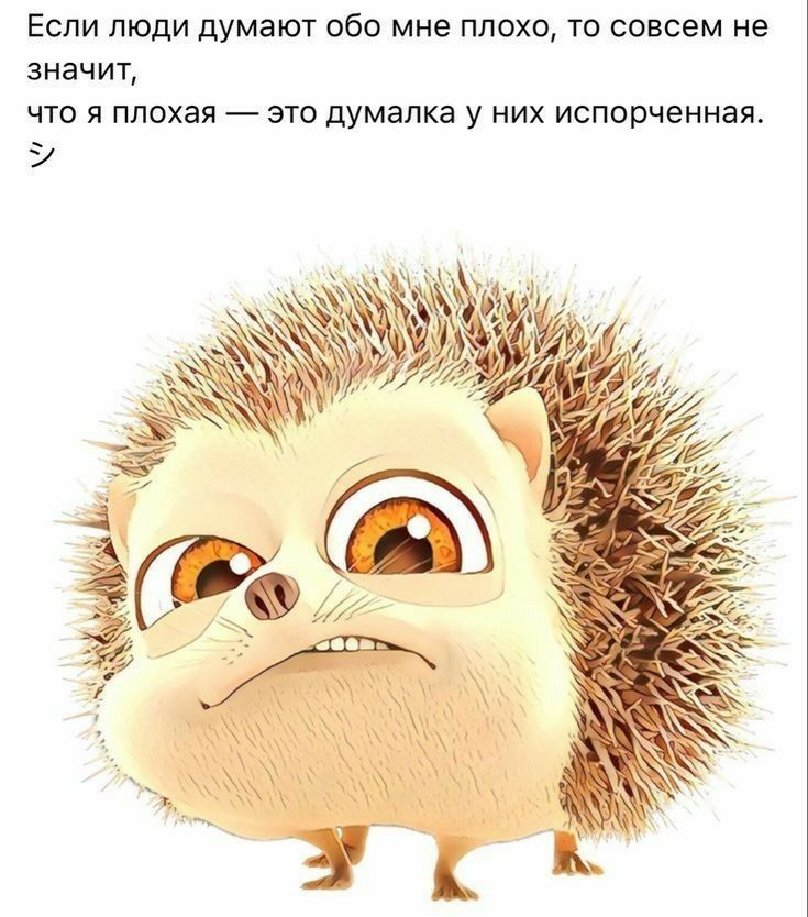 Если люди думают обо мне плохо, то совсем не значит, что я плохая  это думалка у них испорченная.