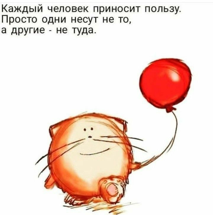 Каждый человек приносит пользу Просто одни несут не то а другие не туда