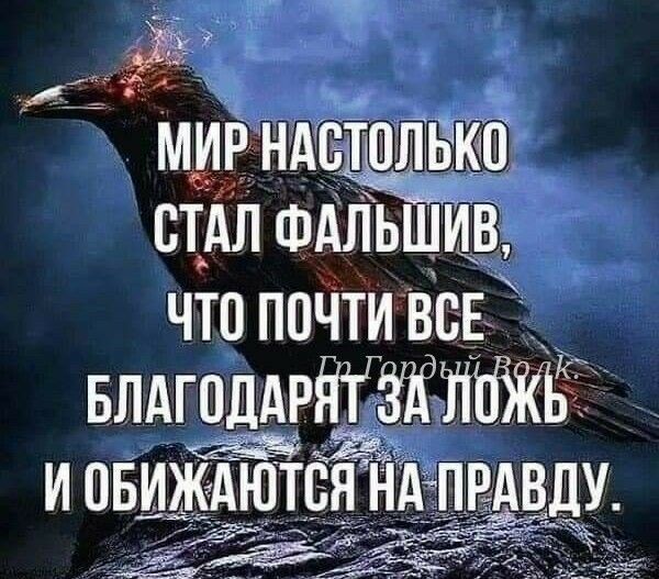 аг Ёжкічч МИР НАСТМПЬКВ СТАЛ ФАЛЬЩИВЁ что почти ВСЕ влдгпддрдгЪК И ОБИЖАЮТБЯ НА ПРАВДУ