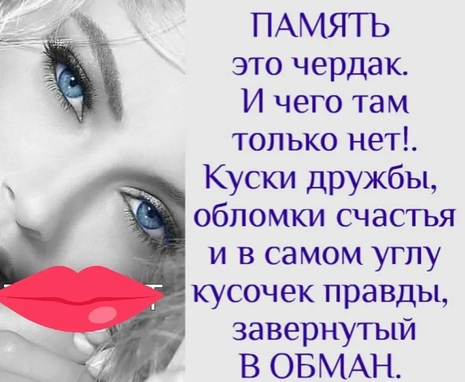 ПАМЯП это чердак И чего там только нет Куски дружбы обломки счастья и в са мом углу завернутый В ОБМАН