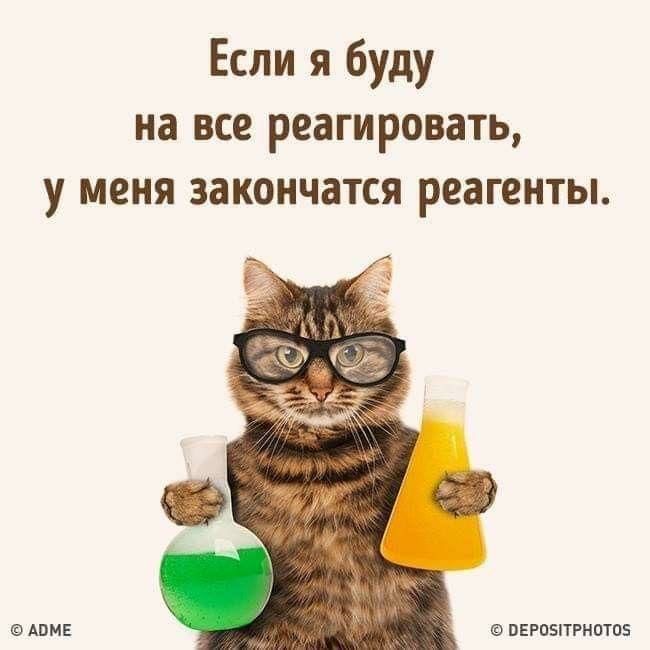 Если я буду на все реагировать у меня закончатся реагенты АВМЕ ВЕРПБПРНОТОЕ