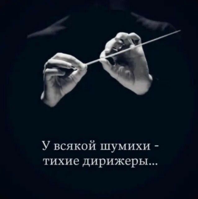 У всякой шумихи тихие дирижеры