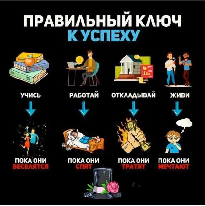 ПРАВИАЬНЫЙ КАЮЧ К УСПЕХУ Ё УЧИСЬ РАБОТАЙ ОТКМАЫВАЙ ЖИВИ ПОКА ОИИ ПОКА ОНИ ПОКА ОИИ ПОКА ОНИ 61