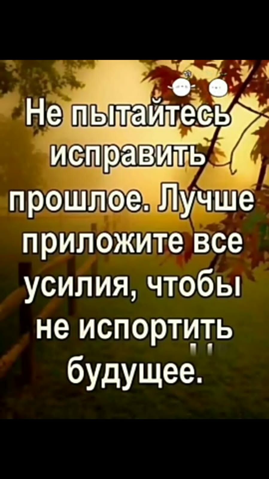 паправит пропштЁеъ приложите все усилия чтобы не испортщь бУдущее