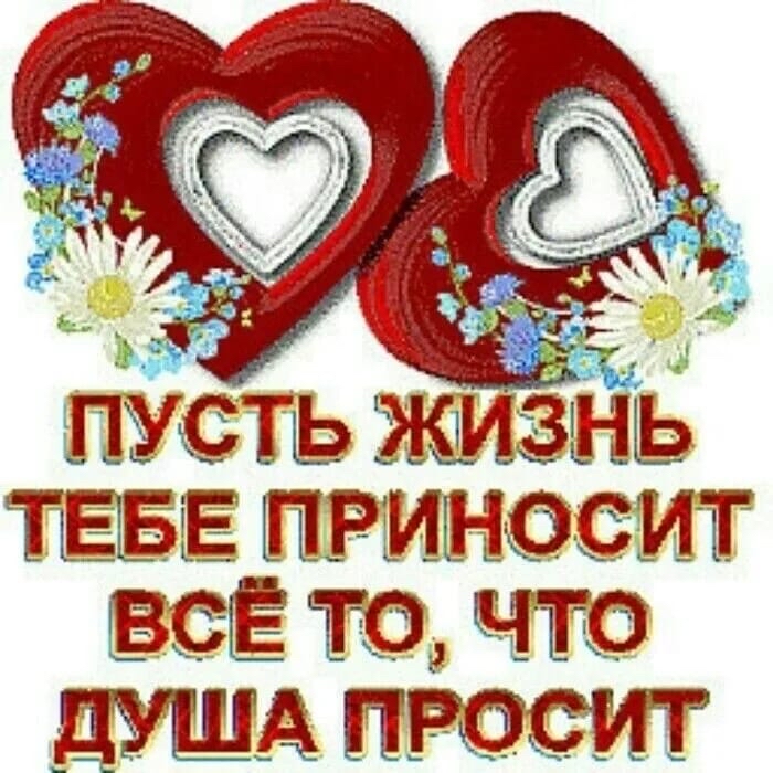 пусть жизнь ТЕБЕ приносит всЕ то что душ просит