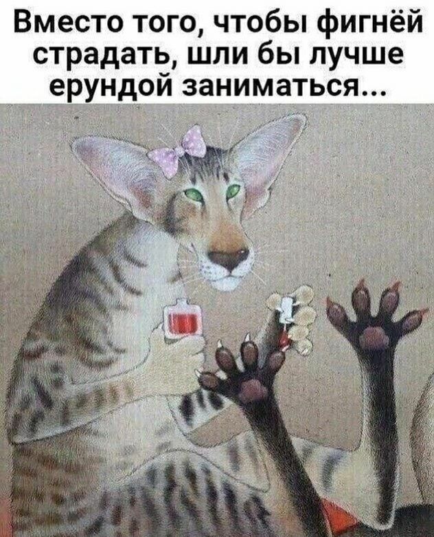 Вместо того чтобы фигнёй страдать шли бы лучше ерундой заниматься