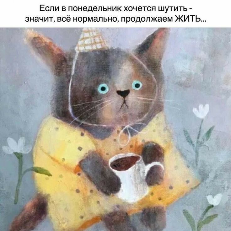 ЕСЛИ В ПОНЕДЕЛЬНИК ХОЧЕТСЯ ШУТИТЬ значит всё нпрмально продолжаем жить