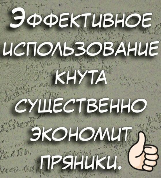 Эффективное ЦСПОАЬЗОВАНЦЕ кнут существенно экономит ПРЯНЦКЦ Ё