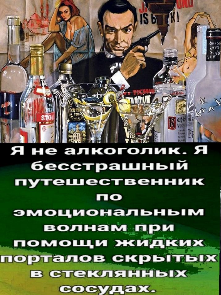 я не алкоголик я бесстрашньй путешественник по эмоциональньпм волнам при помощи жидких порталов скрьптьпх в стеклянньпх сосудах