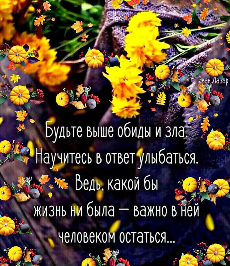 Ы щт _ _ Будьте выше обидыизл Научитесь в ответ улыбаться Бедькакой бы жизнь ни была важно Ьйей человеком остаться