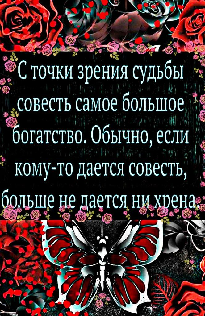 Сточки зрения судьбы совесть самое большое Ё богатство Обычно если КОМУ ТО дается СОВЕСТЬ згёсящгчоё