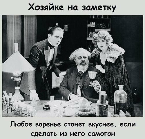 Хозяйке на заметку Любое варенье станет вкуснее если сделать из него самогон