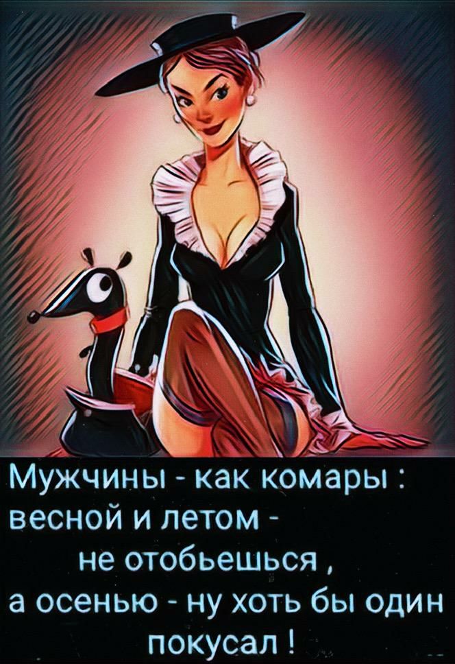 Тм _ Мужчины как койары весной и летом не отобьешься а осенью ну хоть бы один покусал
