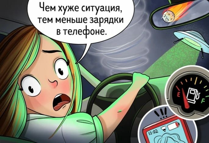 Чем хуже ситуация тем меньше зарядки в телефоне