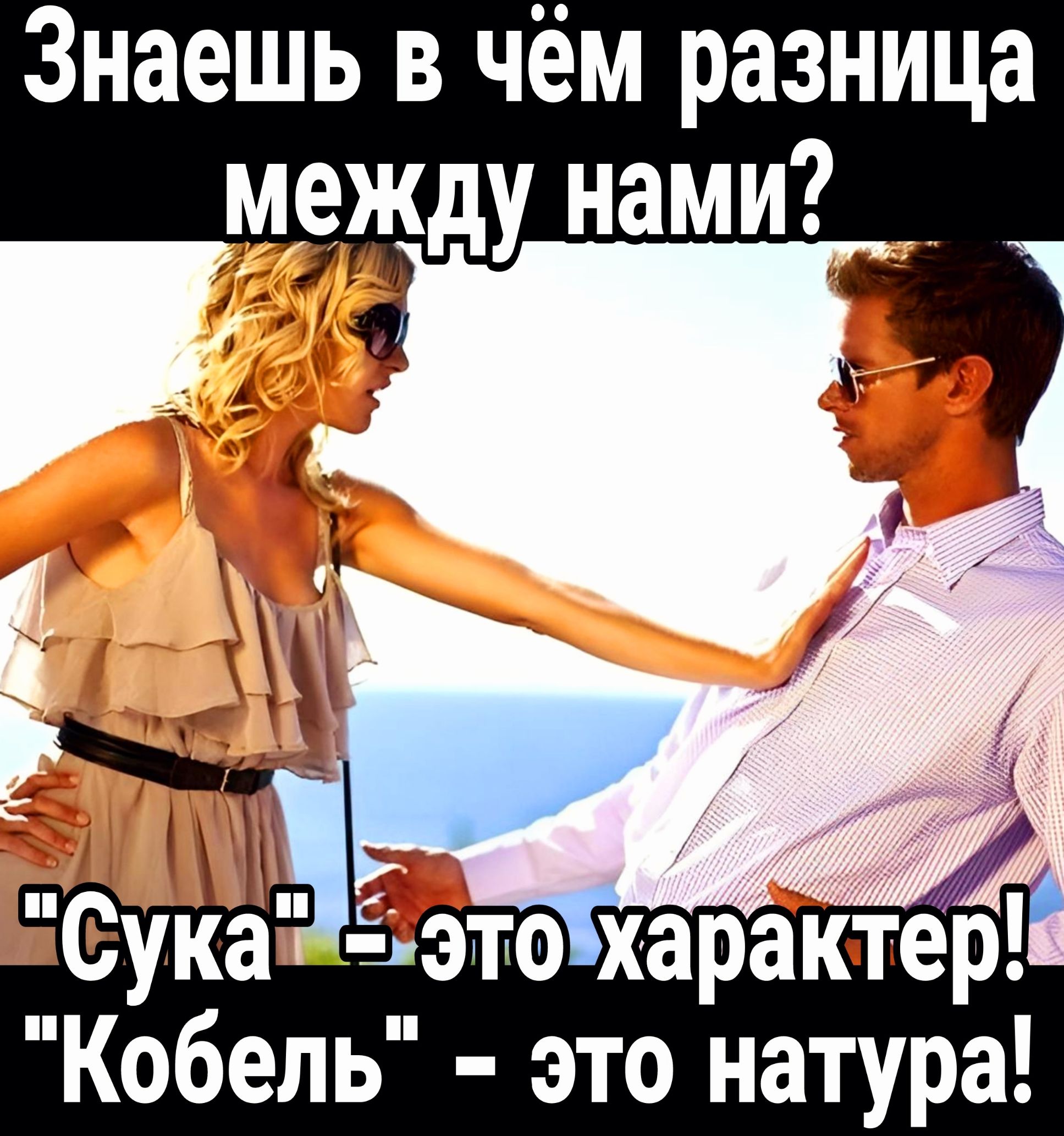 Знаешь в чём разница между нами __ і ЦУ Еу это харакчтеіЗ Кобель это натура