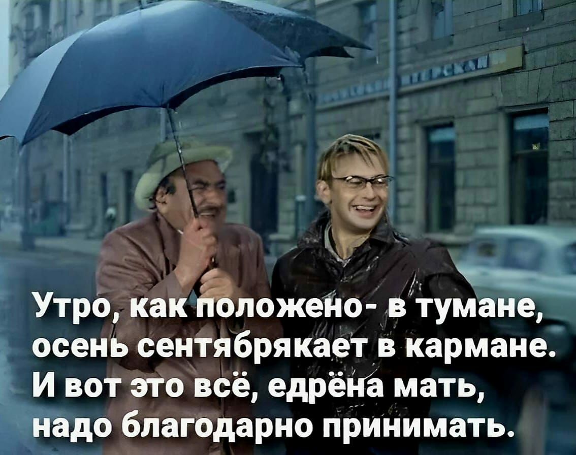 Ф _ Бь_ ху д Утро как вложено в тумане осень сеитябрякает в кармане вот это всё едрёна мать адо благодарно ПРИНИМЗТЬ