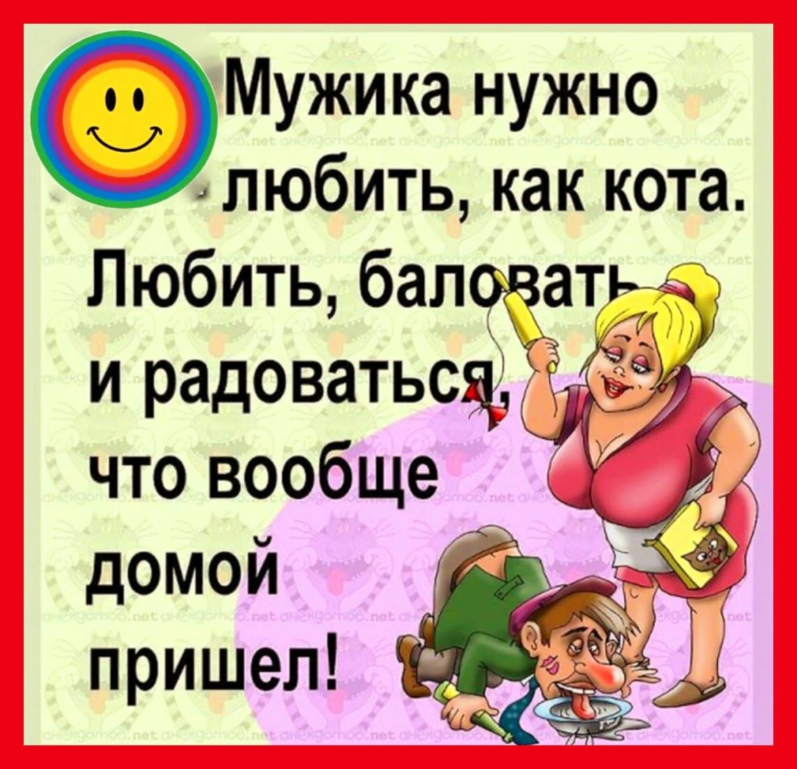 Мужиканужно любить как кота Любить баловать что вообще Ю домой _ пришел