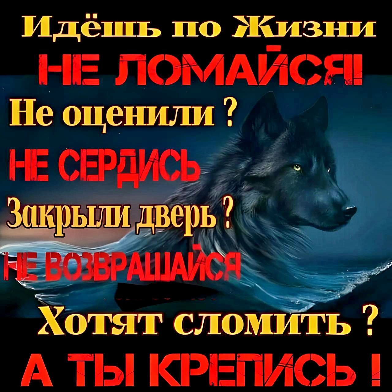 Идёппь по Жизни НЕ ЛОМАйсяп Не оценили іЕ СЕРДУСЬ Зпкрьцш дверь 7 Х0т сломить А ТЫ КРЕПИСЬ