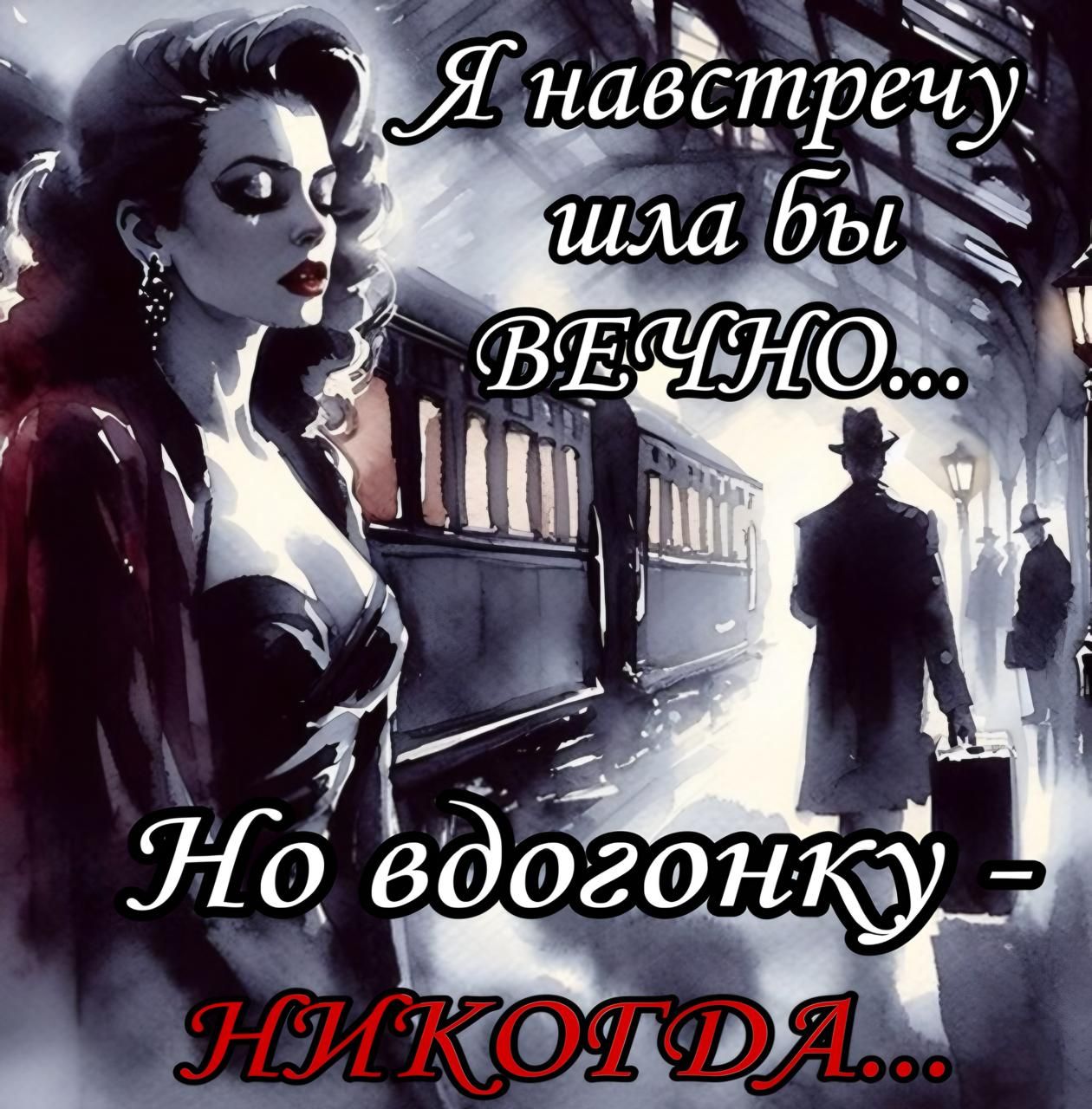 Я навстречу шла бы ВЕЧНО... Но вдогонку - НИКОГДА...
