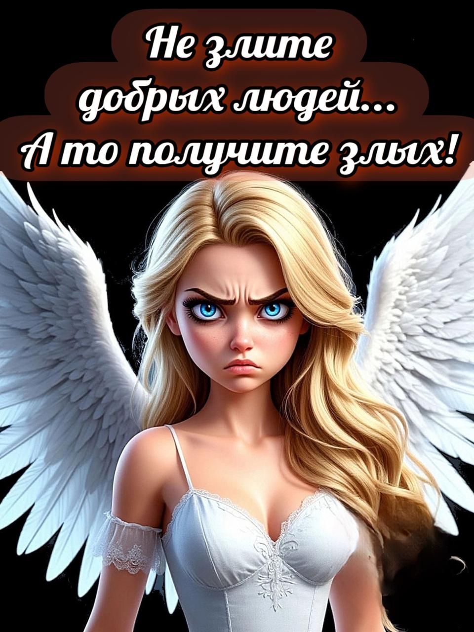 Не злите добрых людей... А то получите злых!